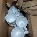 6-Pack 10oz Unbreakable Coffee Mugs, Microwave Safe Premium Drinkware (Up to 320), Lightweight Shatterproof White Cups for Keurig, Kids, RV & Camping, BPA-Free (White)