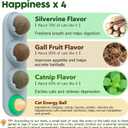 Potaroma 4 Catnip Silvervine Ball Toys, Extra Cat Energy Ball, Edible Cats Lick Kitten Chew, Teeth Cleaning Dental Wall Treats, Concentrated Flavor for All Breeds