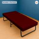 Cot Fitted Sheet 30 x 75, 100% Egyptian Cotton, 1 PC Cot Size Bottom Sheet Only, Perfect for Narrow Twin, Camp Bunk, Army Cots, Trifold Mattress, Camping Cot, Guest Bed Replacement(Burgundy)