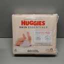 Huggies Size Newborn Diapers, Skin Essentials Baby Diapers, Size Newborn (6-9 lbs), 180 Count (3 Packs of 60), Packaging May Vary