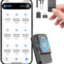 Magnetic Voice Recorder,64GB Audio Recorder,Digital Voice Recorder with Al-Triple Noise Cancellation,Voice Activated Recorder with Playback,Mini Recording Device for Lectures,Meetings,Interviews