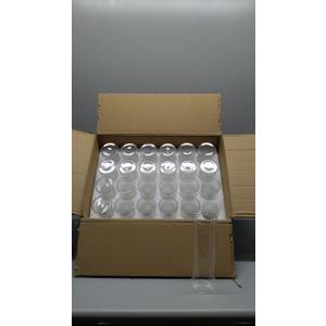 24 Pcs 8 Inch Tall Glass Vases Bulk Clear Cylinder Flower Vases Transparent Candle Holder Bulk Wedding Table Centerpieces Decoration for Banquet Dinners Party Event