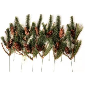 CraftMore Set Of 12 Wild Wood Pine Picks