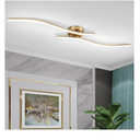Gold Linear Ceiling Light Gold Modern LED Ceiling Light Fixture  Aluminum, Long Ceiling Lamp for Hallway, Kitchen, Bedroom, Dining Room