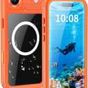 for iPhone Air - Compatible with MagSafe - IP68 Waterproof & Dustproof, 10FT Military-Grade Drop Proof - Built-in Screen Protector & Full-Body Rugged Cover, 6.9 Inch - Orange