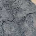 Plush Round Rug Soft Indoor Modern Area Rugs Yoga Mat for Children Bedroom Home Decor Nursery Grey 2 Feet