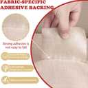 Gheeidau Linen Repair Tape 4x70 Inch Self-Adhesive Couch Patch Repair Fabric Patch for Furniture,Sofas,Cushion,Chairs,Bags,Linen Goods(Coffee)
