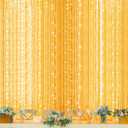 Twinkle Star 600 LED Window Curtain String Light for Wedding Party Home Garden Bedroom Outdoor Indoor Wall, Warm White
