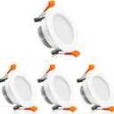2 Inch LED Downlight, Recessed Lighting Dimmable Ceiling Light, 3W, 5500K Daylight White, CRI80 with LED Driver(35W Halogen Equivalent), 4 Pack
