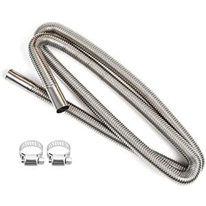 Diesel Heater Exhaust Pipe Flexible Tubing Stainless Steel For Parking Air Heater Length 78Inch / 200CM Inner Diameter 1"/2.5cm