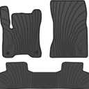 Car Floor Mats Custom Fit for Mercedes Benz EQB 250 300 350 2022-2025 Full Black Rubber Auto Liner Mats All Weather Protection Odorless