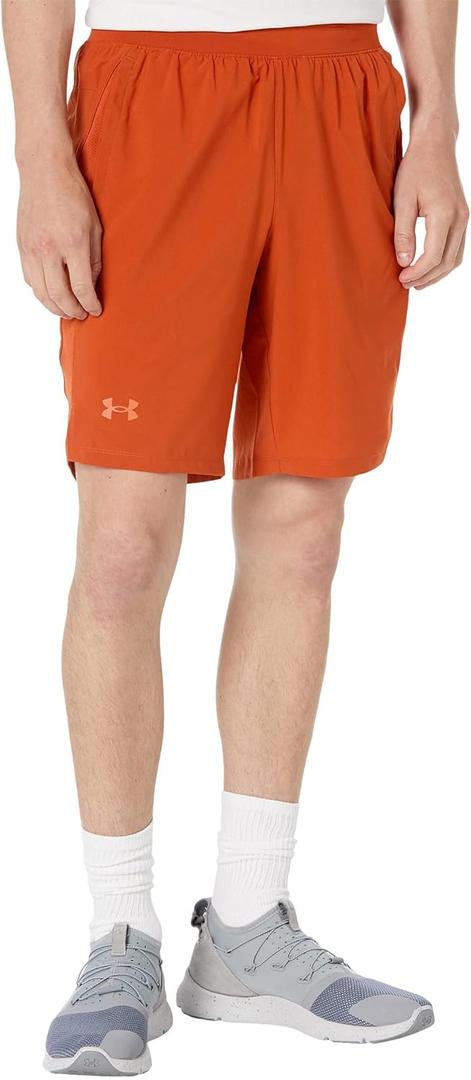Under Armour Men's Launch Stretch Woven 9-inch Shorts (Medium, Fox (842)/Reflective)