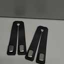 Car Hooks for Headrest, 2Pcs Seat Back Storage Hook Luxurious Leather 100% Metal Multifunctional Car Hanger & Holder for Heatrest, Seat, Bag, Purse (Black)