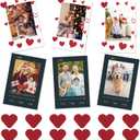 GVBLKGX 6-Pack 2.36"x3.54" Magnet Frames for Refrigerator – Fun & Aesthetic Magnetic Picture Frames for Polaroid & Fujifilm Instax Mini, 3-Inch Photo Holders for Pegboard, School Locker Decor