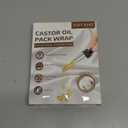 200Pcs Castor Oil Pack Wrap, Self-Adhesive Disposable Castor Oil Patches, Highly Absorbent & Breathable Belly Button Patch for Body