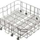 Atgestore DD82-01384A Dishwasher Lower Rack Replacement Parts for Samsung Dishwasher Parts DD81-02295A DW80R2031US/AA DW80M2020US/AA Lower Dishrack Assembly Dishwasher Bottom Rack Roller