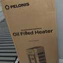 Pelonis Oil Filled Radiator Heater for Large Space, 2025 Upgraded, Space Heaters with 1500W Quiet Warmth Radiant Heater, 3 Heating Modes, Overheat & Tip-Over Protection, Adjustable Thermostat, Black