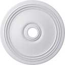 Ekena Millwork CM24DI Diane Ceiling Medallion, 24"OD x 3 5/8"ID x 1 1/4"P (Fits Canopies up to 6 1/4"), Factory Primed
