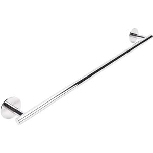 Chrome Towel Bar, Polished self-Adhesive Bathroom Towel Rack Wall Mounted, SUS304 Stainless Steel Towel Rod, No Drill Easy Install 3M Towel Holders 24 in
