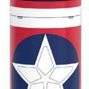 THERMOS FUNTAINER 16 Ounce Stainless Steel Vacuum Insulated Bottle with Wide Spout Lid, Captain America: Brave New World Movie