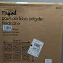 MYPET Paws Portable Pet Gate: 26-40" Wide Expandable, Pressure Mounted No Tools Needed, Durable Dog Gate for Doorways, Made in USA, 23" Tall, Fieldstone Gray