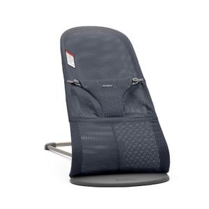 BabyBjrn Bouncer Bliss, Anthracite, Mesh | 2-in-1 Adjustable Baby Bouncer Seat and Toddler Chair, Newborn to Toddler (8-29 lbs), 4 positions, Lightweight & Portable