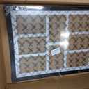 4x6 Photo Collage Frame 8 Openings Wooden, 13.5x17.5 Multi Picture Frame Collage Wall Decor, Black Frame with White Mat, Solid Pine Wood