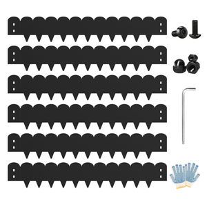 Steel Landscape Edging 20FT Kit – Metal Garden Edging with Scalloped Design, 8 Inch Galvanized Lawn Edging for Flower Bed Borders & Garden Border Edging