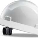 PACIFIC PPE Full Brim Hard Hat, OSHA Construction Safety Helmet Certified to ANSI Z89, 4 Point Adjustable Ratchet Suspension, Class E, G & C, White