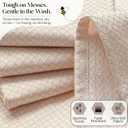 Beige Honeycomb Kitchen Towels 5 Pack, 16x26 Inch, 100% Cotton, Quick Drying, Soft, Super Absorbent, Reusable & Washable Dish Towels for Home & Kitchen Chores, Everyday Use