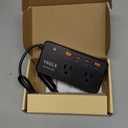 300W Car Power Inverter - YSOLX Dual DC 12V to 110V AC Car Outlet Adapter to Wall Plug, 24W Fast Charging USB-C&USB-A, Portable Charger Converter with for Laptops, Phones