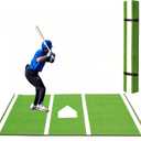 Thickened Baseball Hitting Mat, 4'11" x 4'11"
