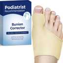 Bunion Corrector for Women and Men, Breathable Big Toe Straightener, Bunion Relief Splint & Pad, Comfortable for Day/Night Use, Fit for R/L, Washable, Beige-M-1 Pack