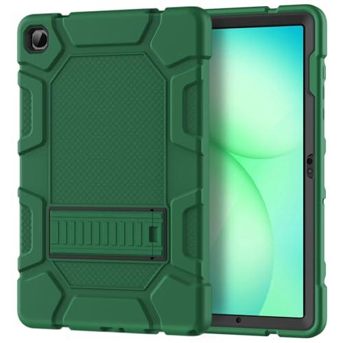 Azzsy Case for Samsung Galaxy Tab A11+/A9+ Plus 11 Inch 2026/2024, Heavy Duty Shockproof Rugged High Impact Protective Case, Alpine Green