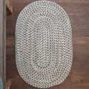 Colonial Mills Evelyn Tweed Reversible Braided 2X3 Scatter Throw Rug - Beachwood, Handcrafted in USA, Woven Texture, High Traffic, Entry, Kitchen, Living Room, Bed, Bath, Foyer, Porch - 2' X 3' Oval