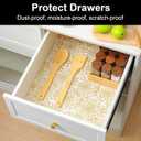 Cooyes Shelf Liner Drawer Liners, Shelf Liners for Kitchen Cabinets, Non-Adhesive Cabinet Liner, EVA Waterproof Non-Slip Refrigerator Liners for Kitchen Drawers11.8" W x 118" L