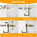 200PCS Self Drilling Drywall Anchors with Screws, Zinc Plated Steel | Includes 100 Sheetrock Anchors & 100 Zinc Expansion Screws ideal for drywall projects, wall mounting and DIY improvements