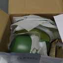 TP 12-Piece Melamine Dinnerware Sets, Plates and Bowls Dishes Set for 4, Break-Resistant & Non-Microwavable, Lightweight Dinner Plates, Avocado Green