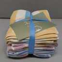 Jacquotha Cotton 12 Pack Striped Washcloths, 13 x 13 Inches, 3 Colors - Face and Body Cleansing Towels
