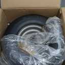 LotFancy 13x6.50-6 Flat Free Lawn Mower Tire and Wheel, 3/4" or 5/8" Bearings, 5.5" Centered Hub, Smooth Tread Tire for Zero Turn Mowers