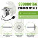 AMI PARTS S99080166 BP28 Vent Bath Fan Motor Replacement Fit for Bro-an Nu-Tone 655 657 658 679 Bathroom Exhaust Fan Motor 70CFM 120V 60Hz 1.4 Amp 3000RP CCW