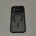 CANSHN Magnetic Compatible with iPhone 17 Pro Max Case, Upgraded [Full Camera Protection] [Compatible with Magsafe] [Translucent Matte] Shockproof Protective Phone Cover 6.9 Inch - Black