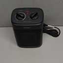 Space Heater, 1500W Electric Heaters Indoor Portable with Thermostat, PTC Fast Heating Ceramic Room Small Heater with Heating and Fan Modes for Bedroom, Office and Indoor Use (Black)