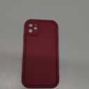 Puxicu Slim Case for iPhone 11, Enhanced Camera Protection, Shockproof Skin-Friendly Touch Soft Case Cover for iPhone 11 Phone 6.1 inch, Burgundy