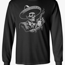 Mexican Skeleton - Dia De Los Muertos Long Sleeve T-Shirt