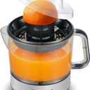 Elite Gourmet ETS623 BPA-Free Electric Citrus Juicer, Compact, Large Volume, Pulp Control, Oranges, Lemons, Limes, Grapefruits with Easy Pour Spout, 24oz, Black/Stainless Steel