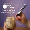 Customizer Engraving Pen (Formerly Culiau): Ultimate Cordless Portable Tool for Artists & DIYers - Engrave 50+ Surfaces - Beginner Friendly - Rechargeable - Free 30 Bits & Mastery Guide