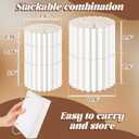 Marsui 8 Pcs Buffet Risers Food Display for Dessert Table Cake Riser Display Stands Acrylic Foldable Cardboard Cake Stands Tall Columns for Parties Birthday Wedding Pillars Decoration (Small)