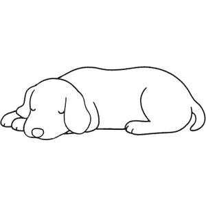 Baitiane Black Metal Wall Decor - Line Art Labrador Sleeping Dog - Minimalist Handmade Canine Outline Painting - Modern Pet Lover Gift for Home, Dog house & Pet Nurseries