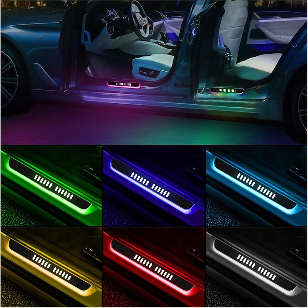 Magnetic Car Door LED Pedal Lights,Universal Car Door LED Sill Protector Light Fit for All Cars
